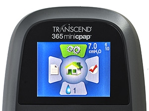 Transcend 365 miniCPAP Screen